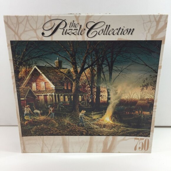 The Puzzle Collection No 97385 Autumn Evening 750 Pieces Farm Harvest Family Fun - Picture 1 of 7